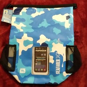 Seafarer blue camo waterproof 15L backpack/ carry all